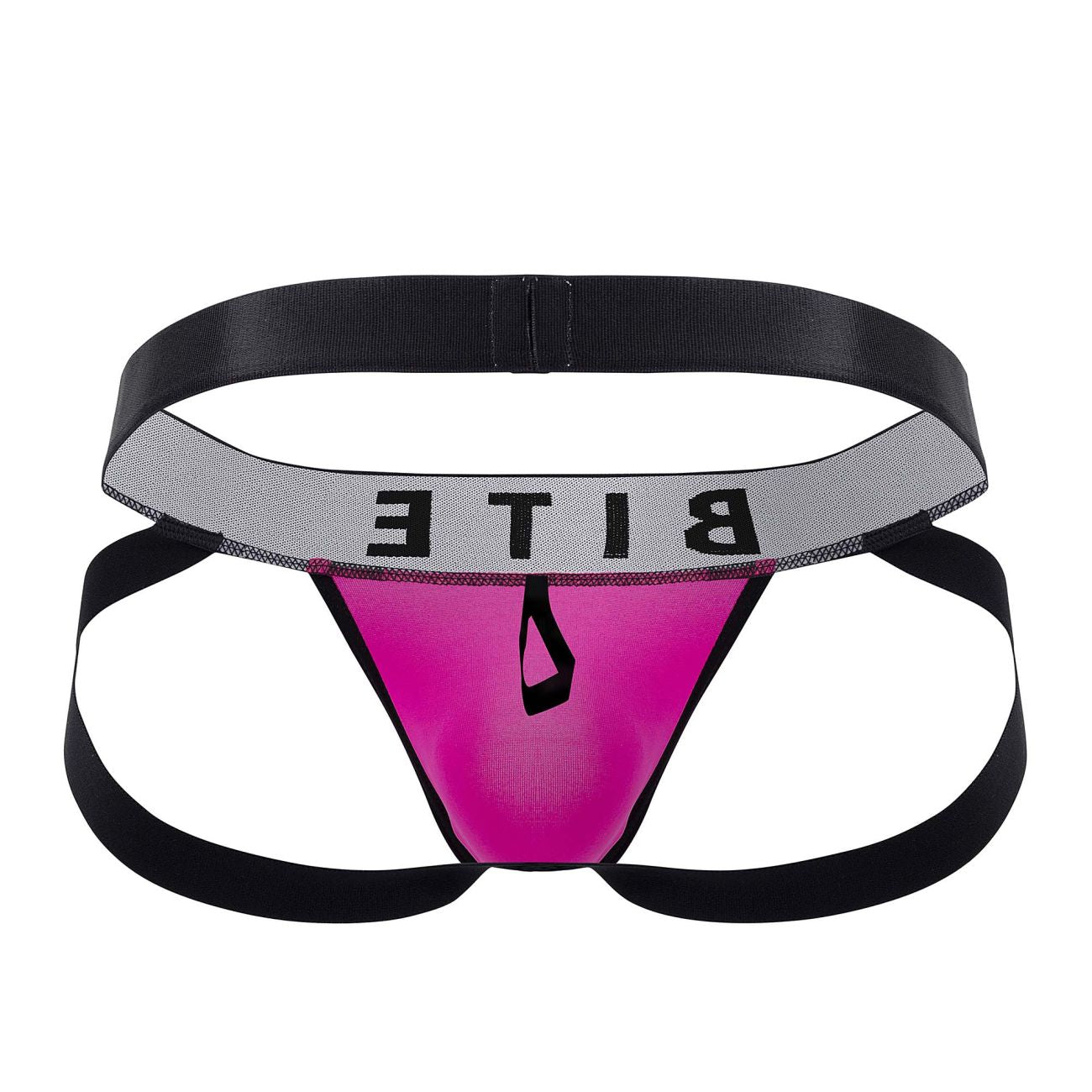 BiteWear BW2023104 Sassy Peach Jockstrap Black Fuchsia