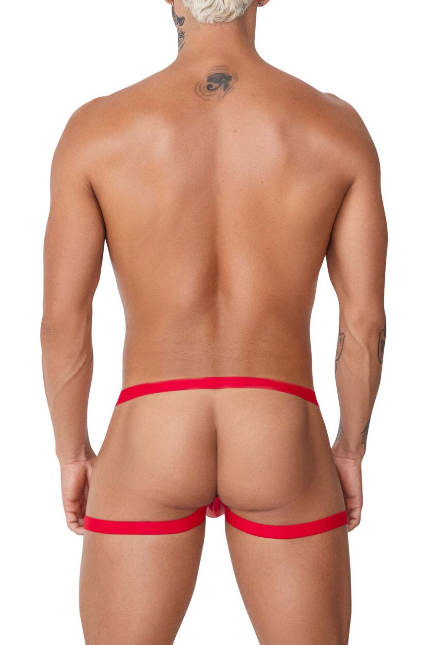 CandyMan 99749 Garter Jockstrap Red