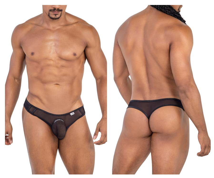 CandyMan 99767 Sports Mesh Thongs Black