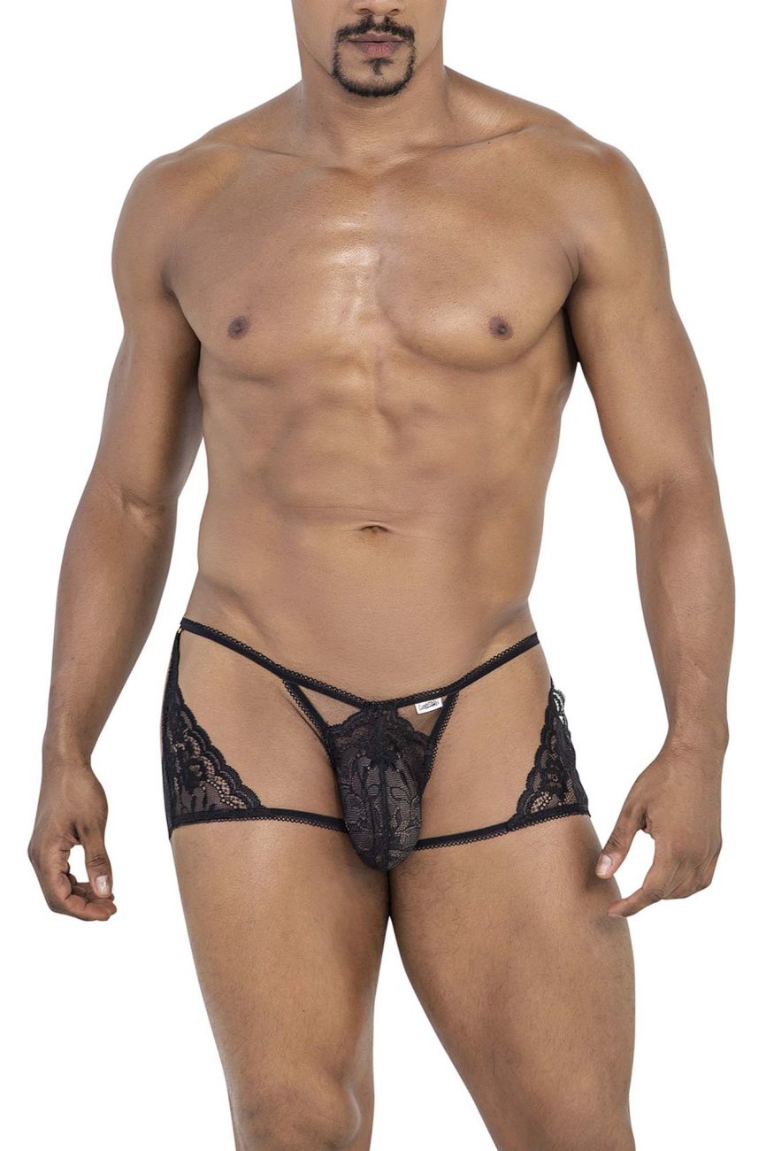 JCSTK - CandyMan 99773 Lace Trunks Thongs Black