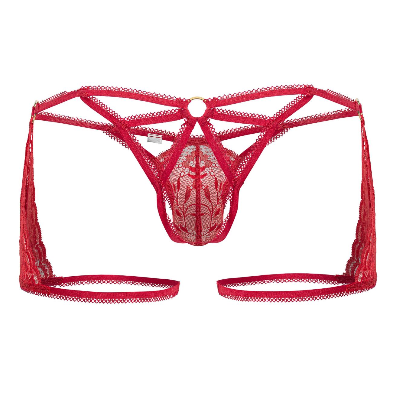 CandyMan 99773 Lace Trunks Thongs Red