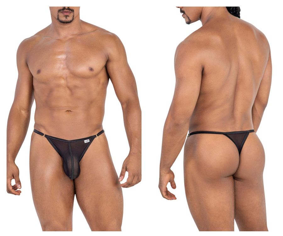 CandyMan 99776 Mesh Thongs Black