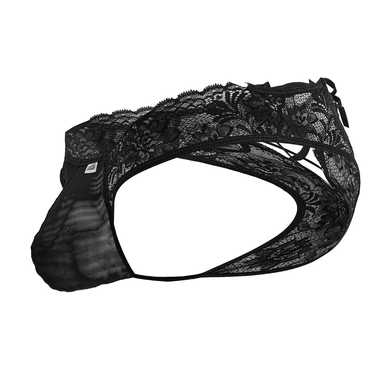 JCSTK - CandyMan 99784 Lace Thongs Black