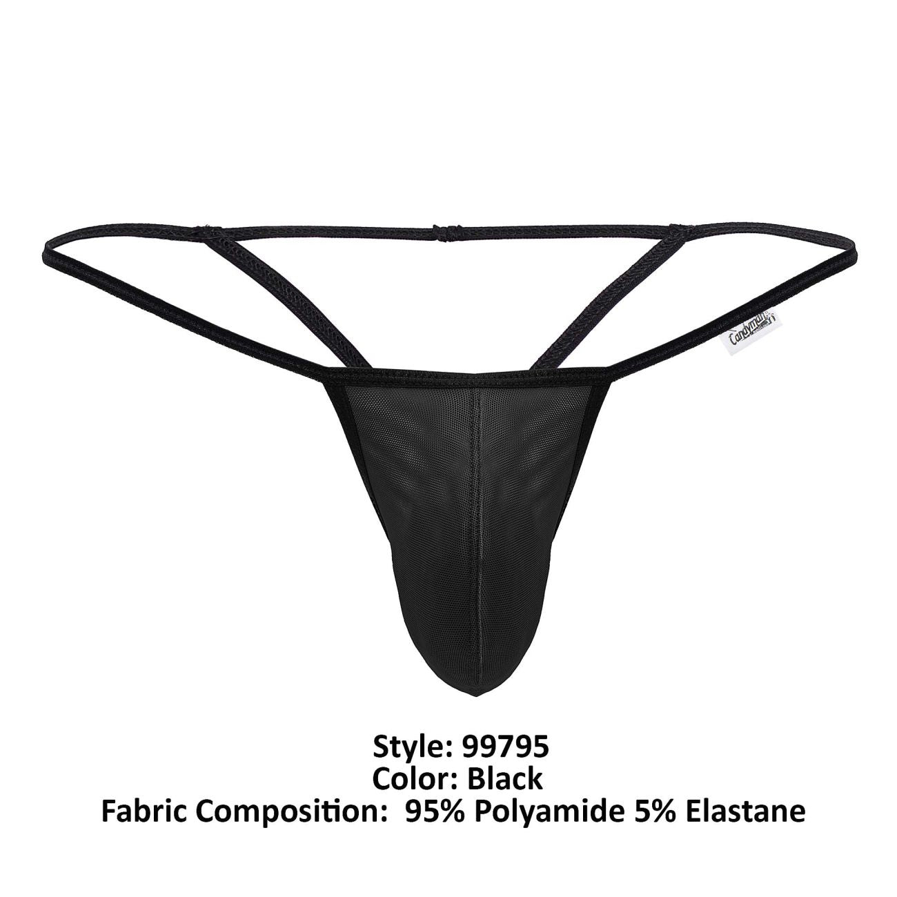 CandyMan 99795 Mesh G-String Thongs Black