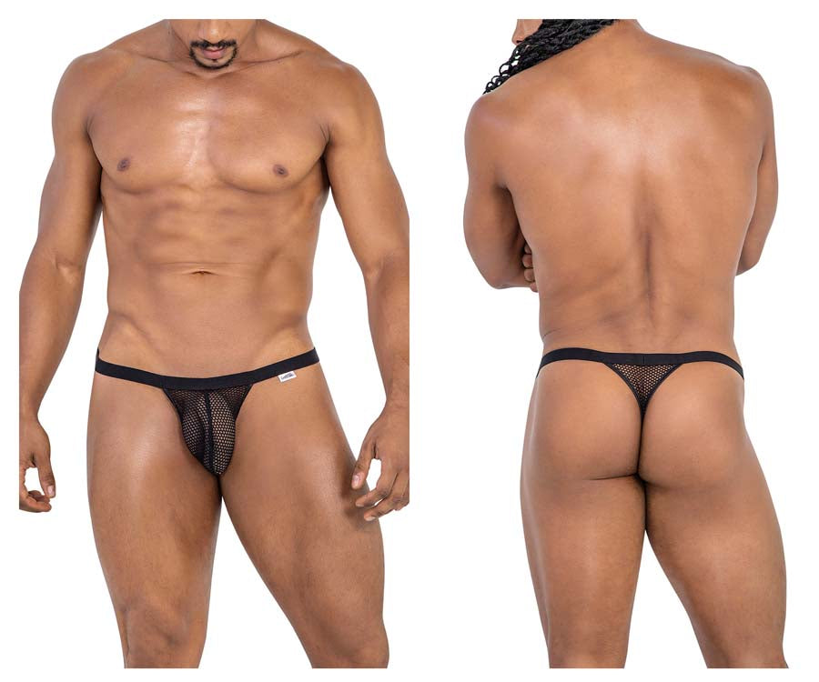 CandyMan 99801 Mesh Thongs Black