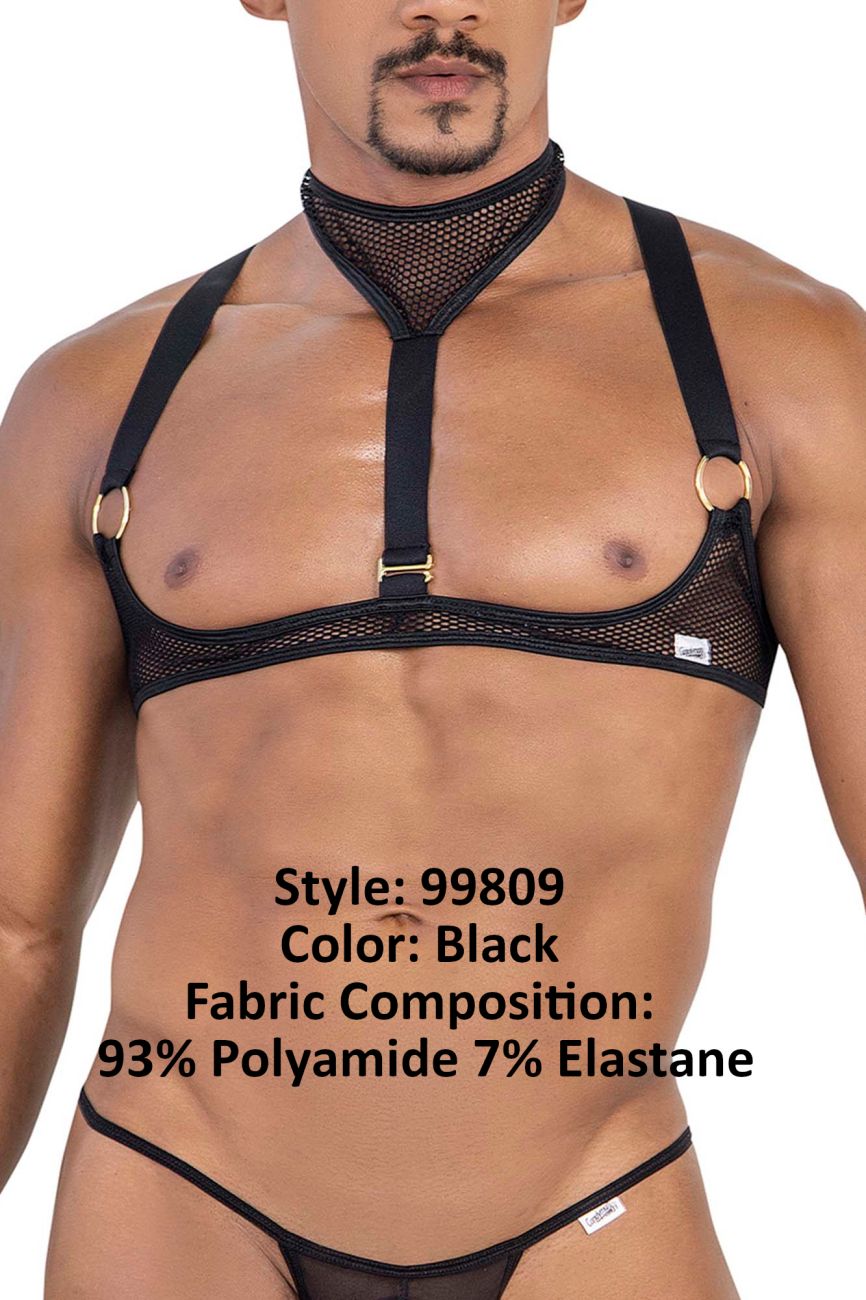 CandyMan 99809 Mesh Harness Black