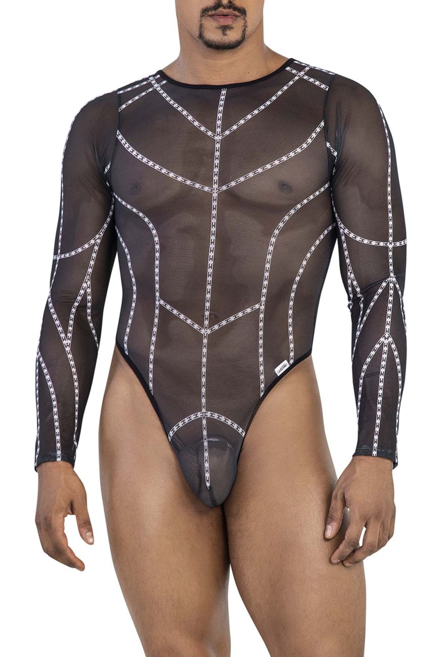 CandyMan 99816 Mesh Bodysuit Black