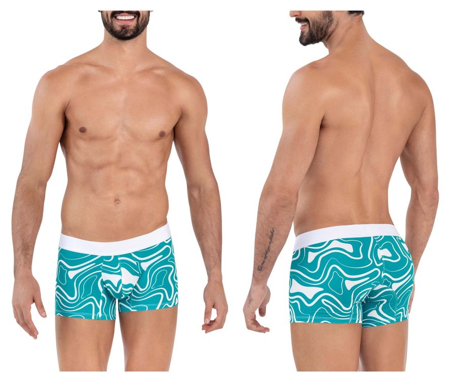 Clever 1637 Dynamic Trunks Green Print