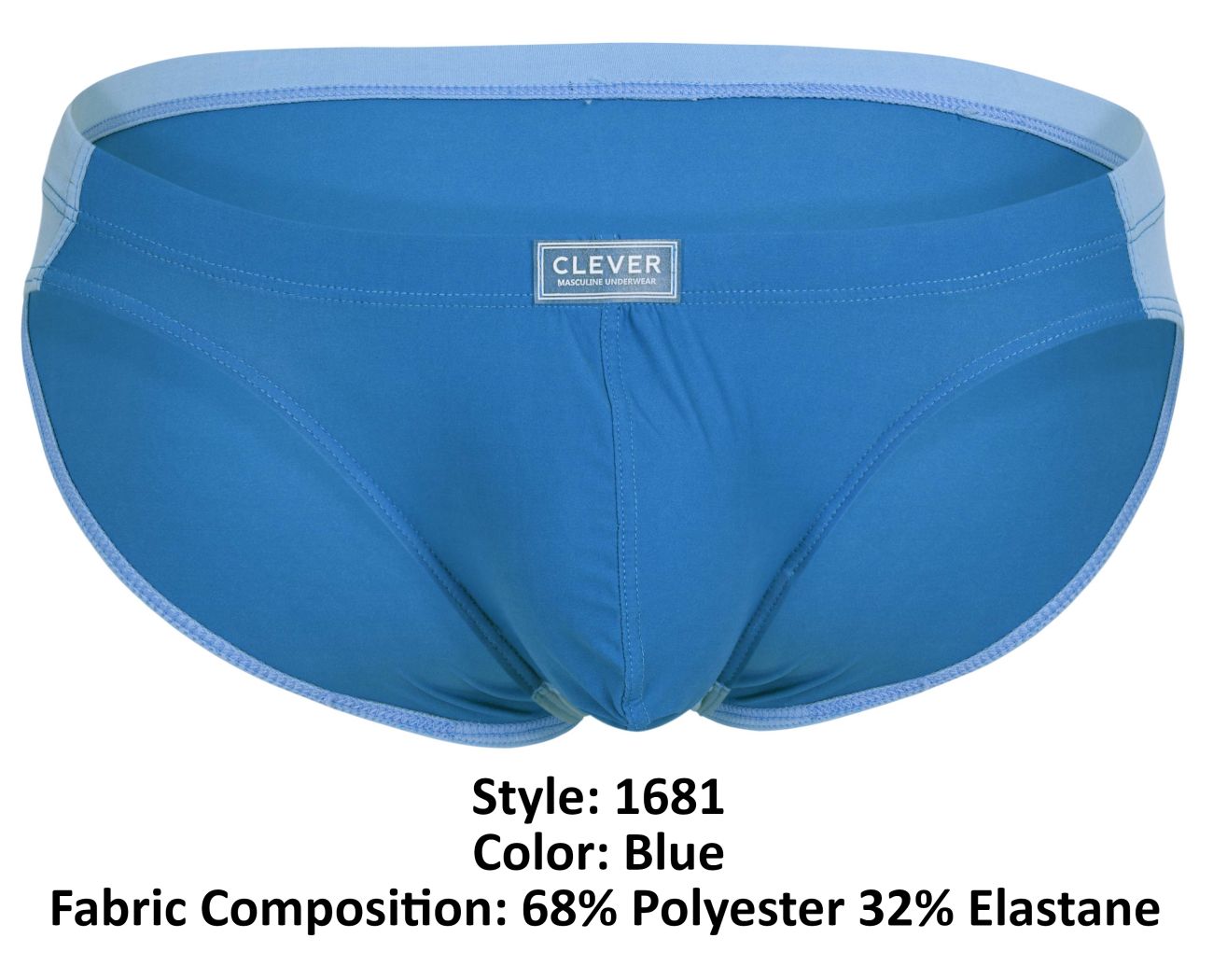 Clever 1681 Two-Tone Bikini Blue