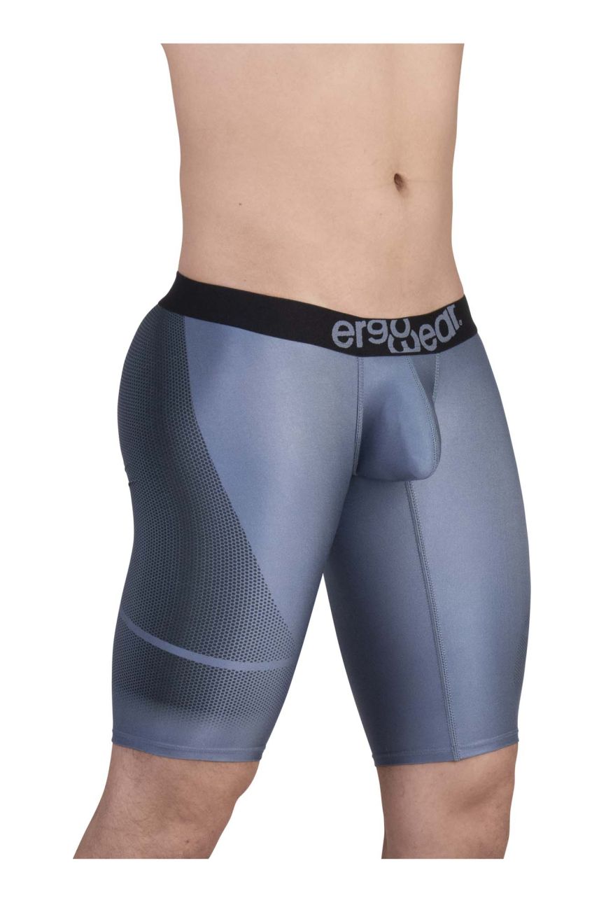 ErgoWear EW1609 MAX SE Athletic Shorts Gray-Black