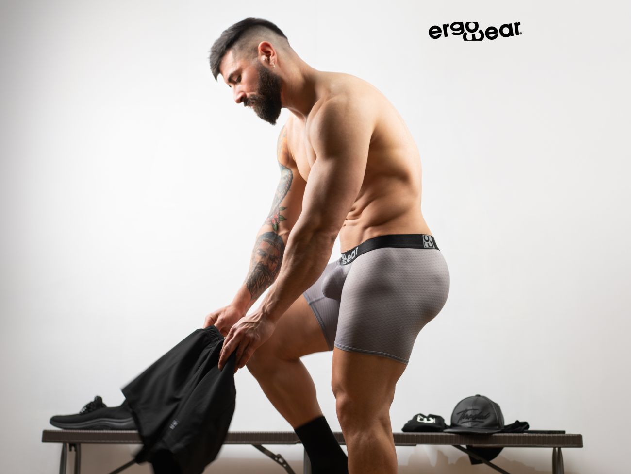 ErgoWear EW1685 MAX FLOW Boxer Briefs Gray