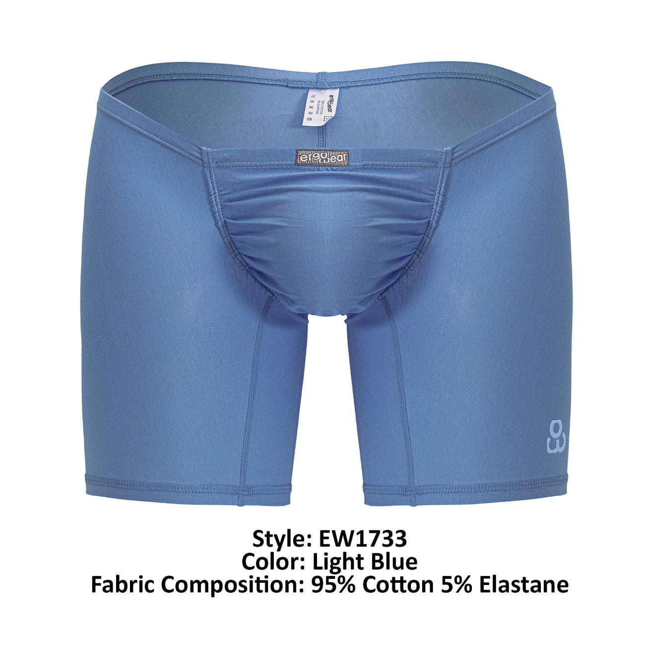 ErgoWear EW1733 FEEL GR8 Cotton Boxer Briefs Light Blue