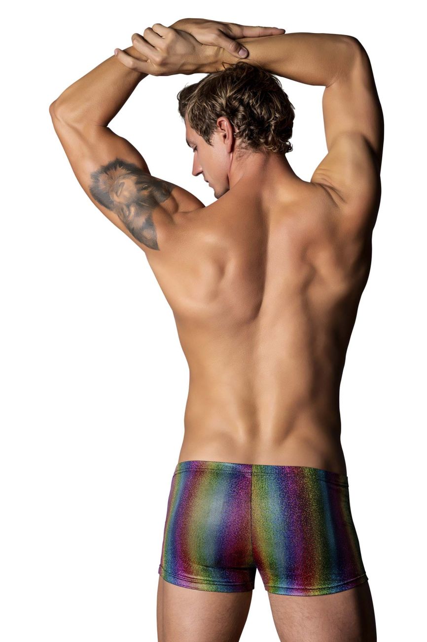 Male Power 132-297 Pack N Play Pocket Short Rainbow