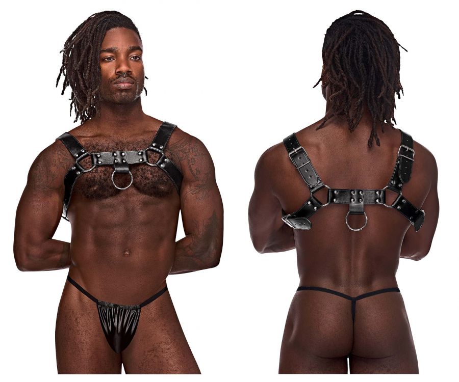 Male Power 590-266 Leather Aries Harness Black