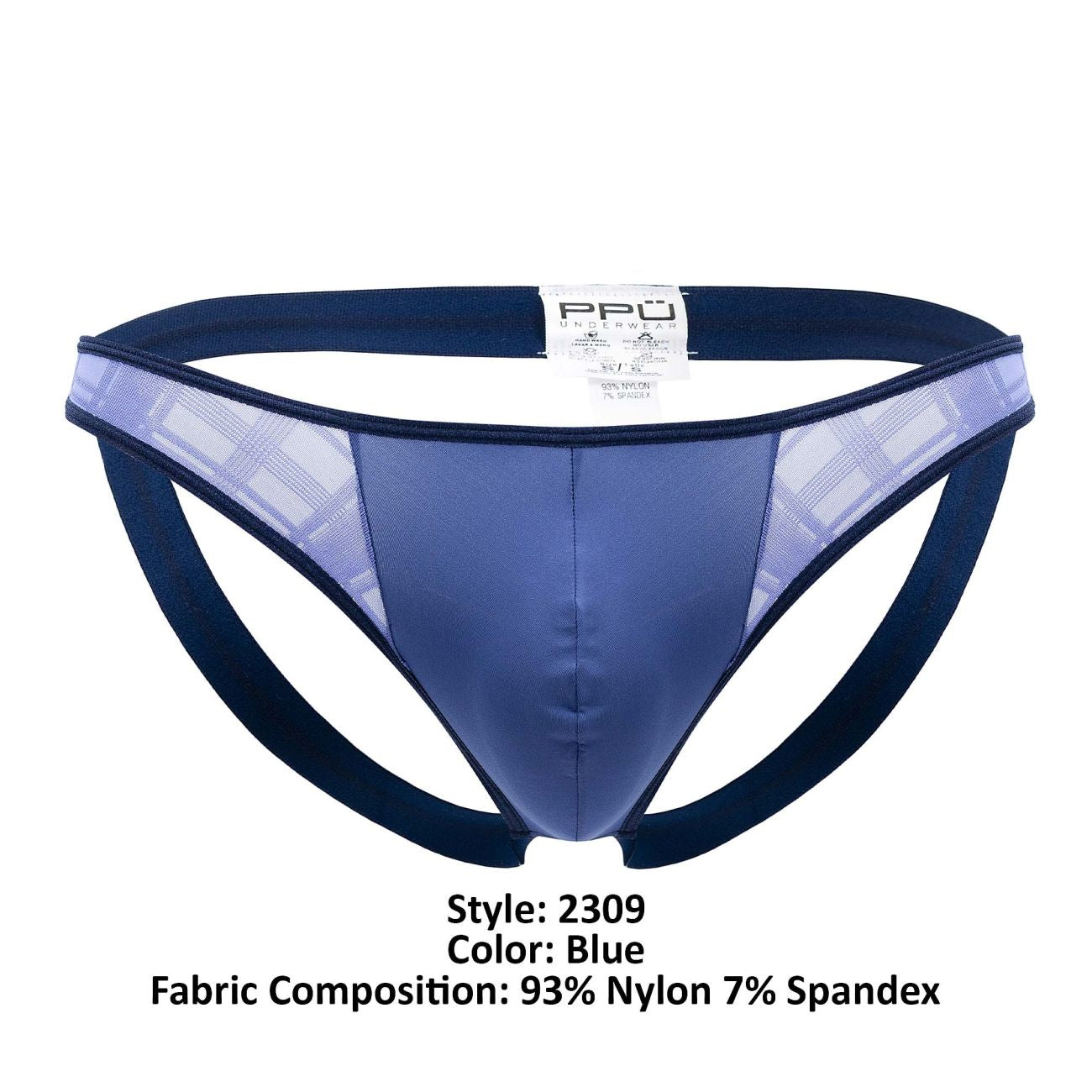 PPU 2309 Microfiber Jockstrap Blue