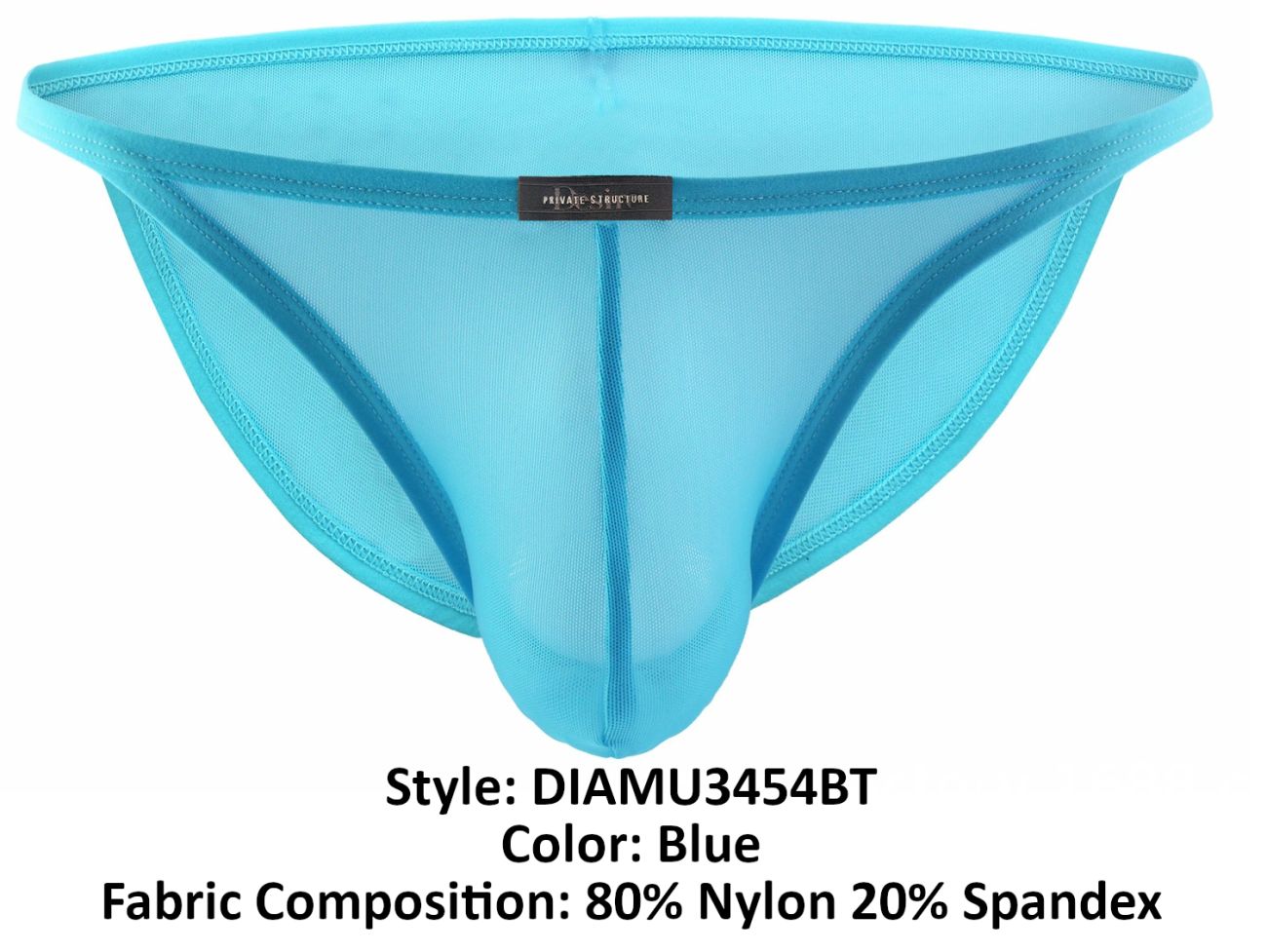 Private Structure DIAMU3454BT Desire Intima Low Rise Bikini Blue