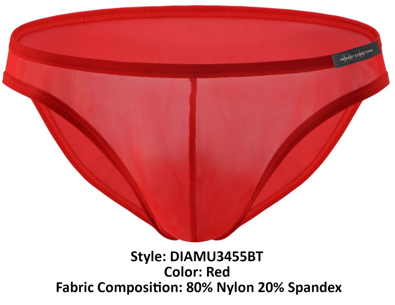 Private Structure DIAMU3455BT Desire Intima Low Rise Bikini Red