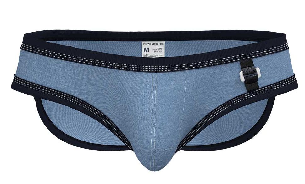 Private Structure LCUT4358 Barn Boy Low Rise Mini Brief Denim