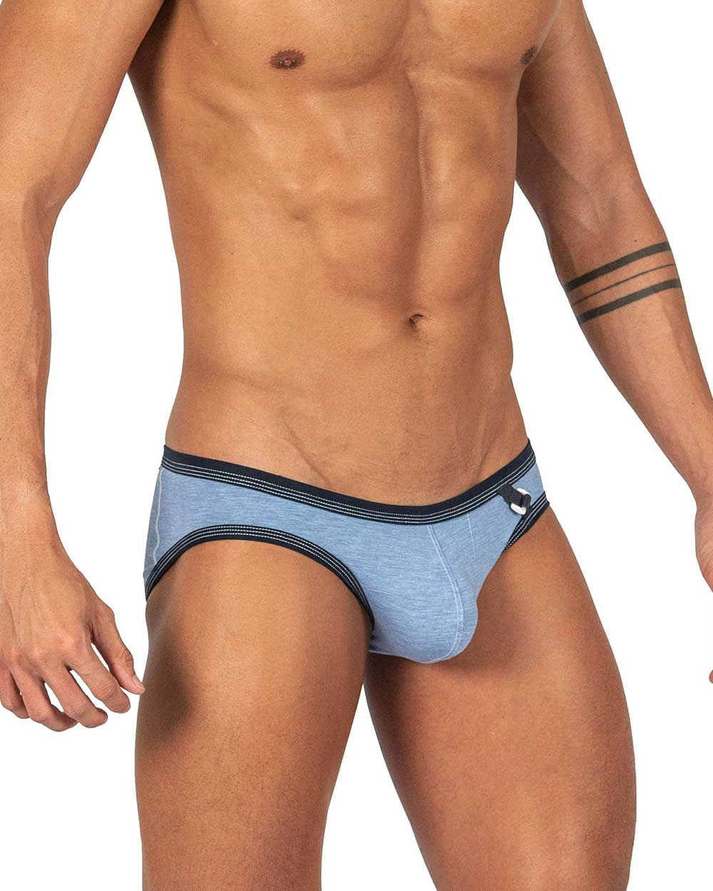 Private Structure LCUT4358 Barn Boy Low Rise Mini Brief Denim