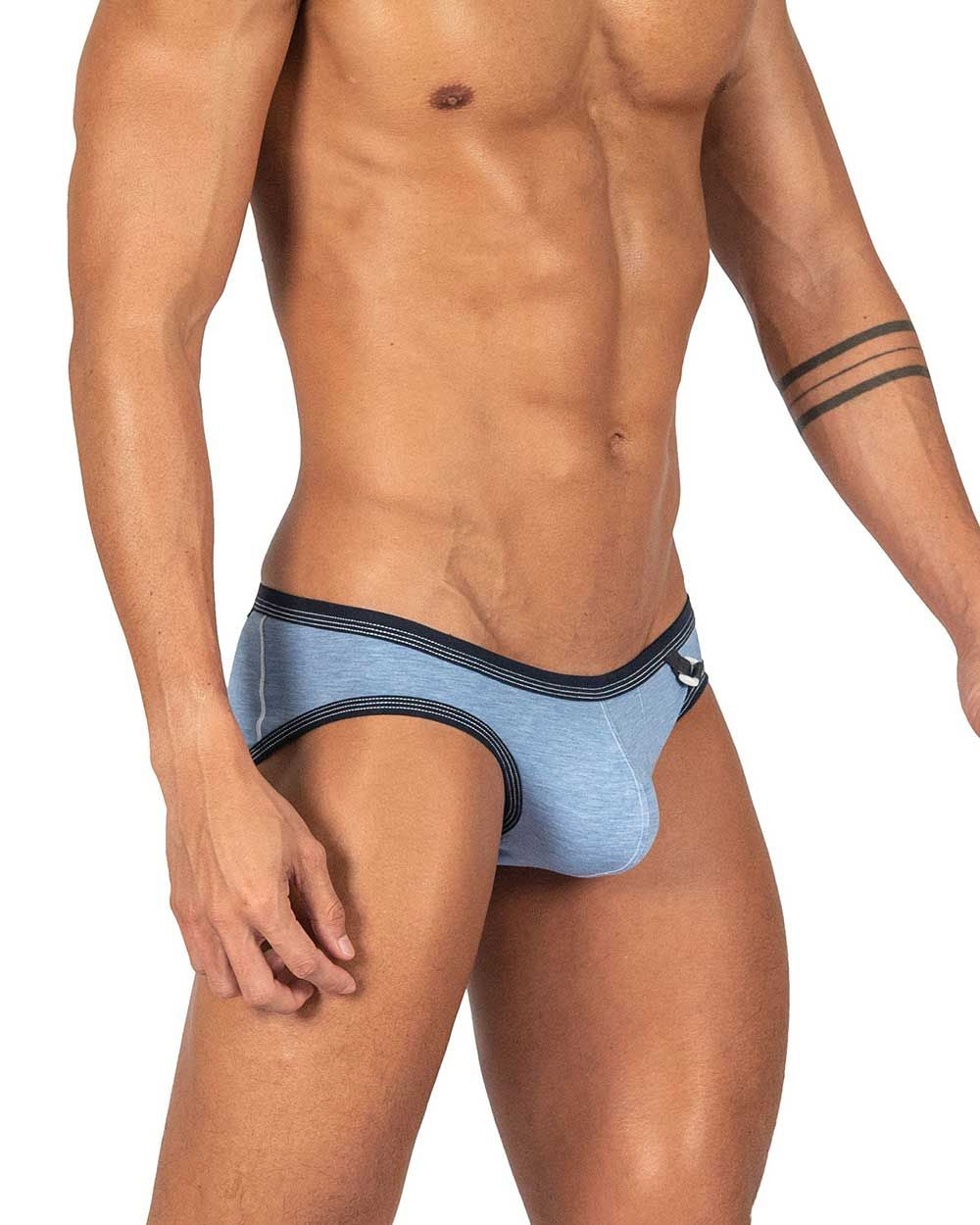 Private Structure LCUT4358 Barn Boy Low Rise Mini Brief Denim