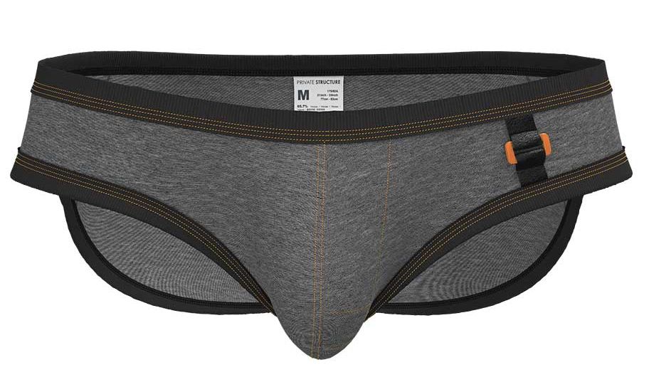 Private Structure LCUT4358 Barn Boy Low Rise Mini Brief Stone Gray