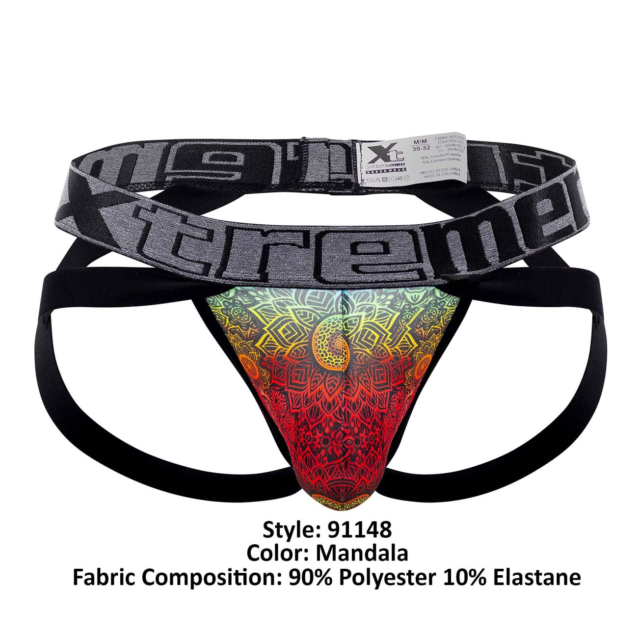 Xtremen 91148 Printed Microfiber Jockstrap Mandala