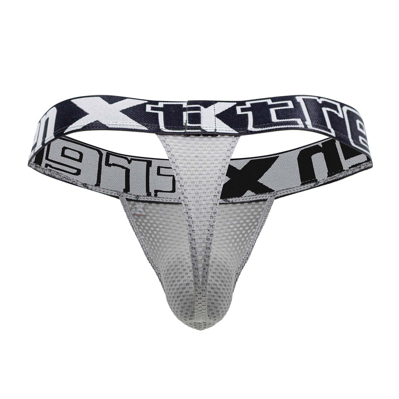 Xtremen 91184 Mesh Thongs Gray