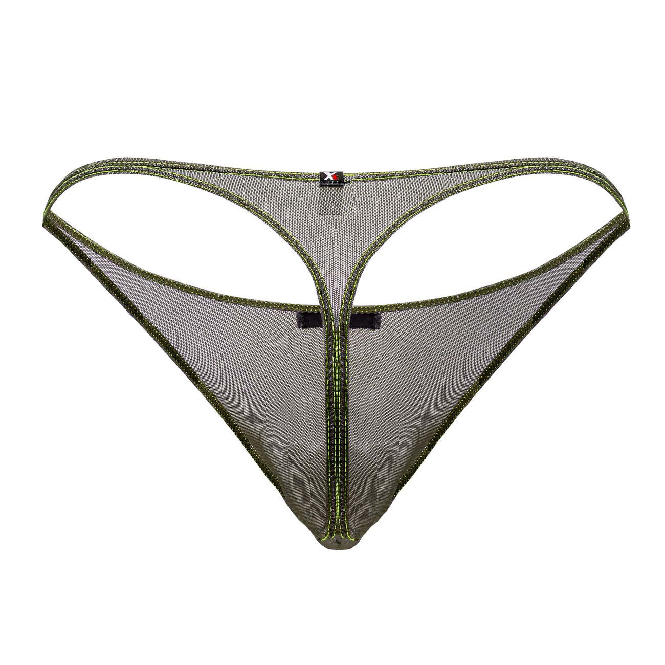 Xtremen 91189 Tulle Mesh Thongs Green