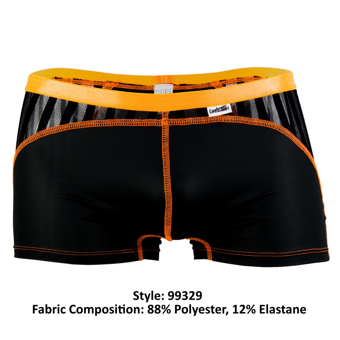 CandyMan 99393 Boxer Briefs in Black - Sexy Men's Underwear