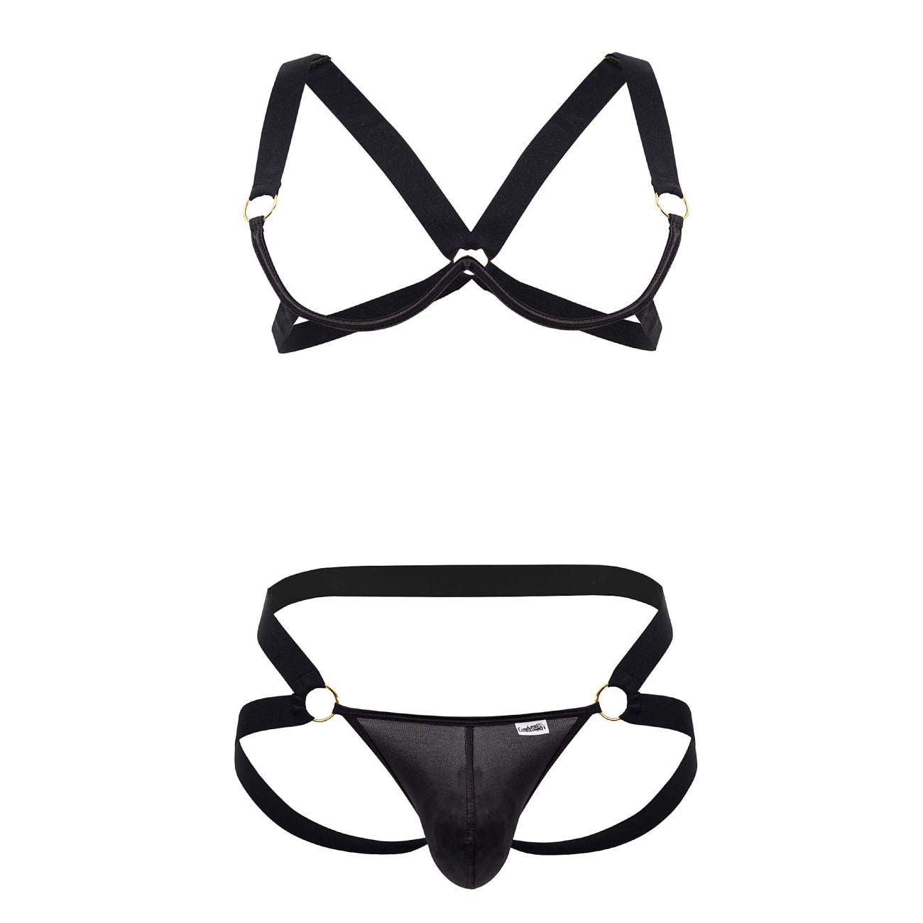 Candy Collection - Black Chain Lace-Up Bra Top Harness – Unspoken