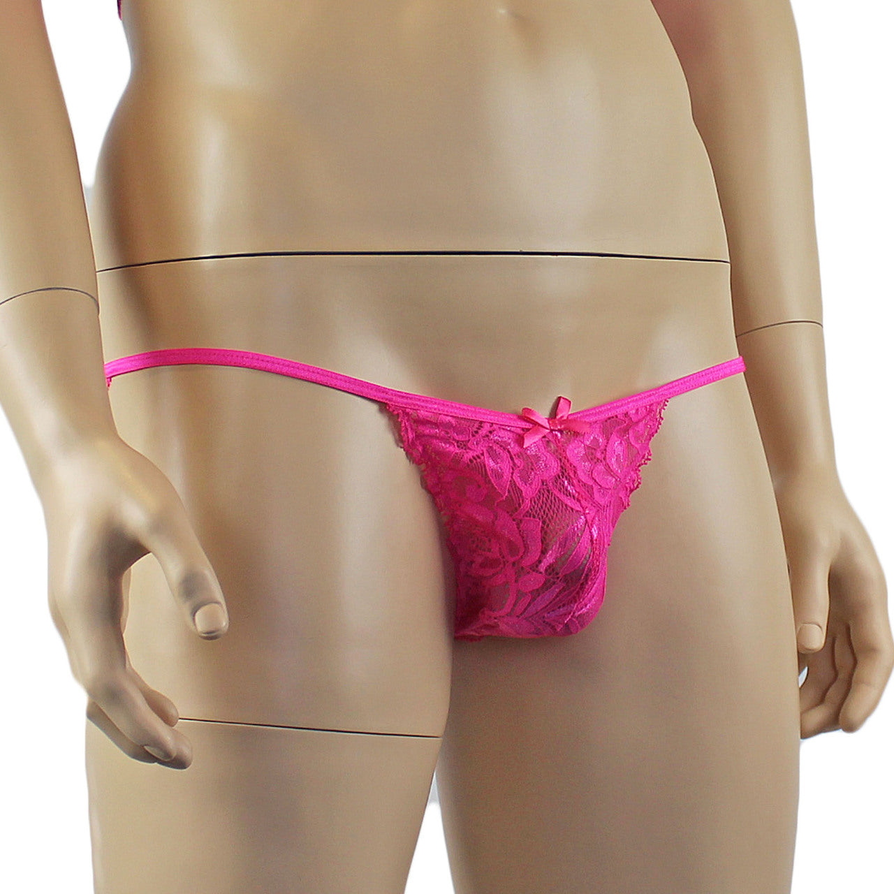 Mens Sexy Lace Bikini Brief, Male Panties (pink plus other colours)